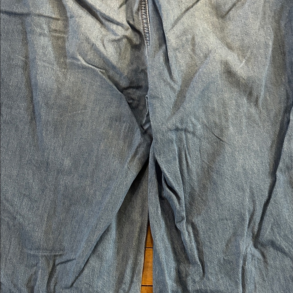 EUC Roxy High Rise Wide Leg Light Blue Denim Pants - Picture 9 of 10